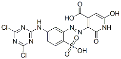 CAS#: 67400-78-6, 3-[[5-[(4,6-Dichloro-1,3,5-Triazin-2-Yl)Amino]-2-Sulphophenyl]Azo]-1,2-Dihydro-6-Hydroxy-2-Oxoisonicotinic Acid