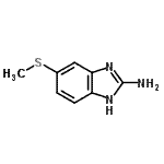 CAS 登录号：67469-01-6， 5-(甲硫基)-1H-苯并咪唑-2-胺