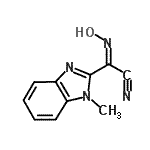 CAS 登录号：67483-51-6， (2Z)-(羟基亚胺)(1-甲基-1H-苯并咪唑-2-基)乙腈