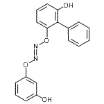 CAS 登录号：67503-46-2， 6-{[(E)-(3-羟基苯氧基)偶氮]氧基}-2-联苯醇