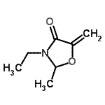 CAS#: 675120-14-6, 3-Ethyl-2-methyl-5-methylene-1,3-oxazolidin-4-one
