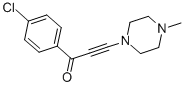 CAS 登录号：67543-09-3， 1-(4-氯苯基)-3-(4-甲基-1-哌嗪基)-2-丙炔-1-酮