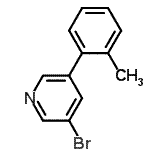 CAS 登录号：675590-12-2， 3-溴-5-(2-甲基苯基)吡啶