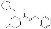 CAS 登录号：675602-56-9， 4-甲基-2-(1-吡咯烷基甲基)-1-哌嗪羧酸苄酯