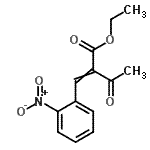CAS 登录号：67593-37-7， 乙基2-(2-硝基苄基亚基)-3-氧代丁酸酯