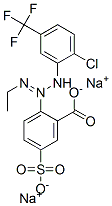 CAS 登录号：67599-12-6， 2-[3-[2-氯-5-(三氟甲基)苯基]-1-乙基三氮烯-2-基]-5-磺酸基苯甲酸二钠