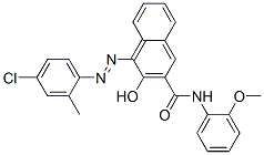 CAS 登录号：67599-18-2， 4-[(4-氯-2-甲基苯基)偶氮]-3-羟基-N-(2-甲氧基苯基)萘-2-甲酰胺