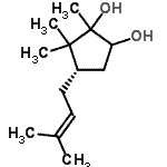 CAS 登录号：676139-63-2， (4S)-1,5,5-三甲基-4-(3-甲基-2-丁烯-1-基)-1,2-环戊烷二醇