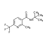 CAS 登录号：676533-86-1， 2-甲基-N-(2-甲基-2-丙基)-6-(三氟甲基)烟酰胺
