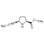 CAS 登录号：676560-92-2， 甲基(5R)-5-(1-丙炔-1-基)-L-脯氨酸酯