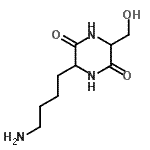 CAS 登录号：677021-25-9， 3-(4-氨基丁基)-6-(羟基甲基)-2,5-哌嗪二酮