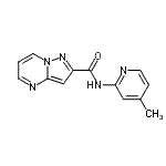 CAS 登录号：677769-36-7， N-(4-甲基-2-吡啶基)吡唑并[1,5-a]嘧啶-2-甲酰胺