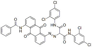 CAS#: 67803-84-3, 2-[[[5-(Benzoylamino)-9,10-Dihydro-9,10-Dioxoanthracen]-1-Yl]Azo]-N,N'-Bis(2,4-Dichlorophenyl)Propanediamide