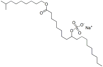 CAS 登录号：67815-96-7， 1-(8-甲基壬基)9-(磺基氧基)硬脂酸钠