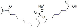 CAS 登录号：67834-95-1， N,N-二甲基-10-(磺酸基氧基)十八烷酰胺氢钠