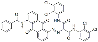 CAS 登录号：67837-03-0， 2-[[5-(苯甲酰基氨基)-9,10-二氢-9,10-二氧代蒽基]偶氮]-N,N'-二(2,3-二氯苯基)丙烷二酰胺