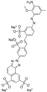 CAS#: 67875-23-4, Tetrasodium 2-[4-[2-[4-[(3-Amino-2-Methoxy-5-Methylphenyl)Azo]-2-Sulphonatophenyl]Vinyl]-3-Sulphonatophenyl]-2H-Naphtho[1,2-d]Triazole-6,8-Disulphonate
