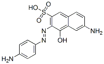 CAS 登录号：67893-45-2， 6-氨基-3-[(4-氨基苯基)偶氮]-4-羟基萘-2-磺酸