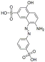 CAS 登录号：67906-61-0， 7-氨基-4-羟基-8-[(3-磺基苯基)偶氮]萘-2-磺酸