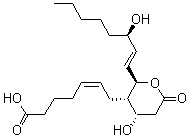 CAS 登录号：67910-12-7， 7-[(2R,3S,4S)-四氢-4-羟基-2-[(1E,3S)-3-羟基-1-辛烯-1-基]-6-氧代-2H-吡喃-3-基]-(5Z)-5-庚烯酸