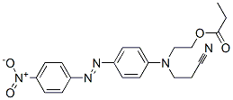 CAS 登录号：67923-47-1， 2-[N-(2-氰基乙基)-4-[(4-硝基苯基)偶氮]苯胺基]乙基丙酸酯