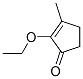 CAS 登录号：67923-55-1， 2-乙氧基-3-甲基环戊-2-烯-1-酮