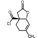 CAS#: 67927-62-2, (3aS,7aR)-6-Methyl-2-oxo-2,3,5,7a-tetrahydro-1-benzofuran-3a(4H)-carbonyl chloride