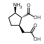 CAS 登录号：679436-18-1， (1R,2R,5R)-2-氨基-5-(羧甲基)环戊烷羧酸
