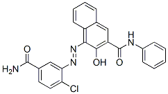 CAS 登录号：67990-06-1， 4-[[5-(氨基羰基)-2-氯苯基]偶氮]-3-羟基-N-苯基萘-2-甲酰胺