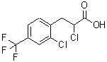 CAS 登录号：680215-64-9， 2-氯-3-[2-氯-4-(三氟甲基)苯基]丙酸
