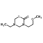 CAS 登录号：681218-63-3， 5-乙基-3-(2-甲氧基乙基)-1,3,5-噻二嗪烷-2-硫酮