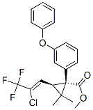 CAS 登录号：68127-80-0， (3-苯氧基苯基)甲基 (1S,3R)-3-[(Z)-2-氯-3,3,3-三氟-丙-1-烯基]-2,2-二甲基-环丙烷-1-羧酸酯