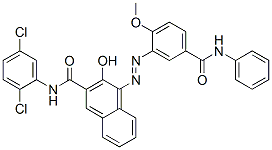 CAS 登录号：68133-42-6， N-(2,5-二氯苯基)-3-羟基-4-[[2-甲氧基-5-[(苯基氨基)羰基]苯基]偶氮]萘-2-甲酰胺