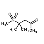 CAS#: 68152-40-9, 4-Methyl-4-(methylsulfonyl)-2-pentanone