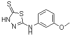 CAS 登录号：68161-58-0， 5-[(3-甲氧基苯基)氨基]-1,3,4-噻二唑-2(3H)-硫酮