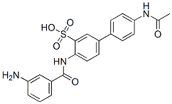 CAS 登录号：68189-37-7， 4'-(乙酰氨基)-4-[(3-氨基苯甲酰)氨基][1,1'-联苯]-3-磺酸