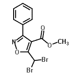 CAS 登录号：682352-68-7， 甲基5-(二溴甲基)-3-苯基-1,2-恶唑-4-羧酸酯