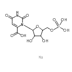 CAS 登录号：68244-58-6， 2,6-二氧代-3-(5-O-膦酰呋喃戊糖基)-1,2,3,6-四氢-4-嘧啶羧酸-钠(1:1)