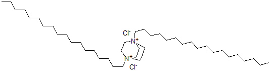 CAS 登录号：68254-32-0， 1,4-二氮杂双环(2.2.2)辛烷 N,N'-二硬脂基二氯化铵