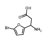 CAS 登录号：682803-05-0， 3-氨基-3-(5-溴-2-呋喃基)丙酸
