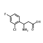 CAS#: 682803-74-3, 3-amino-3-(2-chloro-4-fluoro-phenyl)propanoic acid