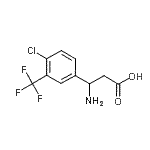CAS#: 682804-35-9, 3-amino-3-[4-chloro-3-(trifluoromethyl)phenyl]propanoic acid