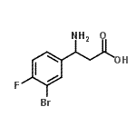 CAS#: 682804-41-7, 3-Amino-3-(3-bromo-4-fluorophenyl)propanoic acid