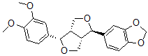 CAS#: 68296-27-5, (1S-(1alpha,3aalpha,4beta,6aalpha))-5-(4-(3,4-Dimethoxyphenyl)tetrahydro-1H,3H-furo(3,4-c)furan-1-yl)-1,3-Benzodioxole