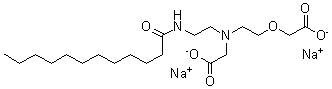 CAS#: 68298-20-4, N-[2-(Carboxymethoxy)Ethyl]-N-[2-[(1-Oxododecyl)Amino]Ethyl]-Glycine Sodium Salt(1:2)