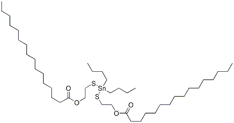 CAS 登录号：68298-42-0， (二丁基锡烷亚基)二(硫代亚乙基)二棕榈酸酯