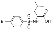 CAS#: 68305-78-2, 2-([(4-Bromophenyl)Sulfonyl]Amino)-4-Methylpentanoic Acid
