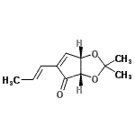 CAS#: 683276-30-4, (3aS,6aS)-2,2-Dimethyl-5-[(1E)-1-propen-1-yl]-3a,6a-dihydro-4H-cyclopenta[d][1,3]dioxol-4-one