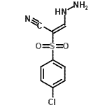 CAS#: 68342-62-1, (2E)-2-[(4-Chlorophenyl)sulfonyl]-3-hydrazinoacrylonitrile