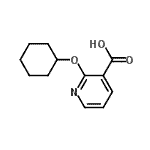 CAS#: 68359-02-4, 2-(Cyclohexyloxy)nicotinic acid
